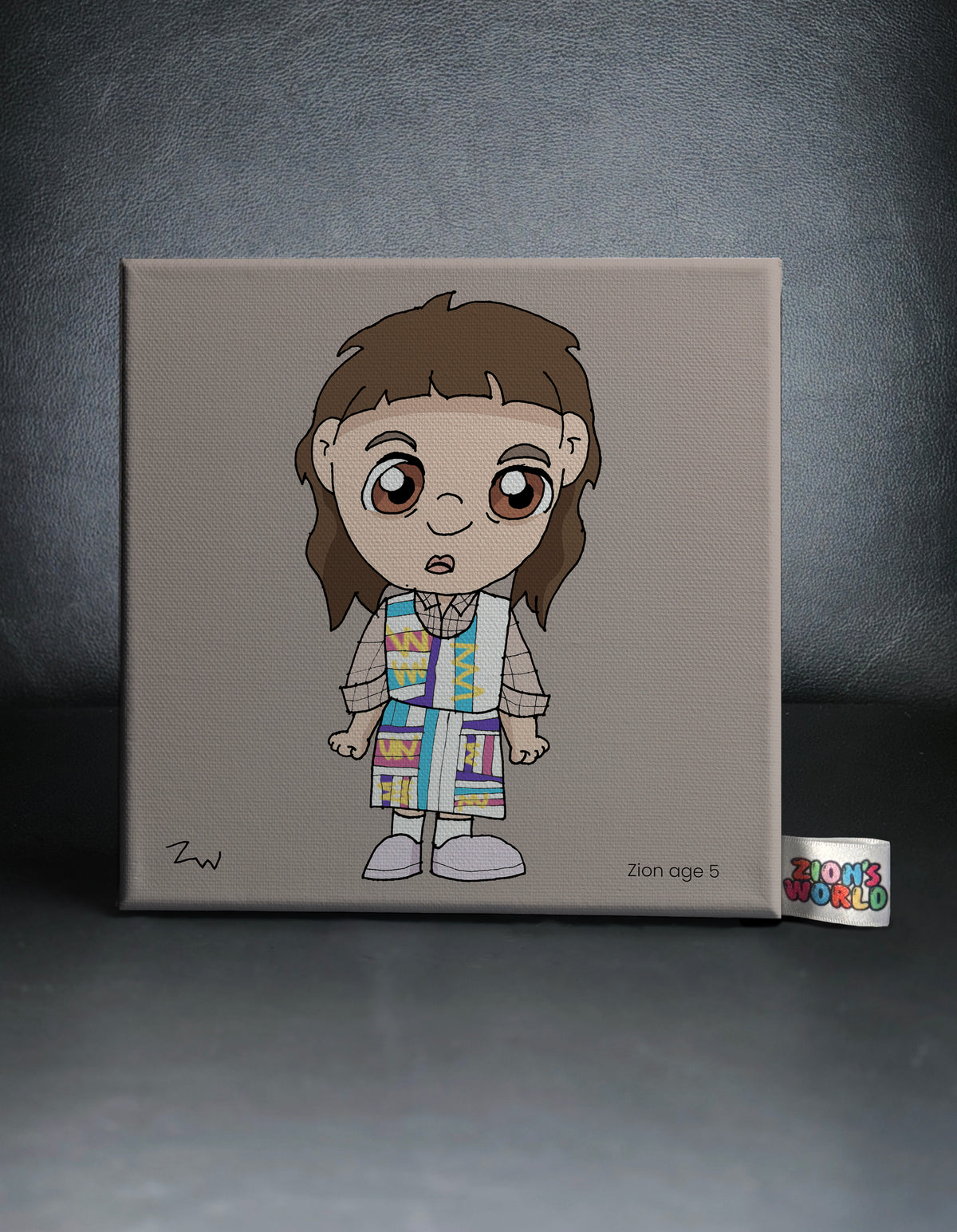 Eleven_Stranger Things Season 4 Canvas - Drawn & Coloured By Zion, Age 5 - [No. 361]