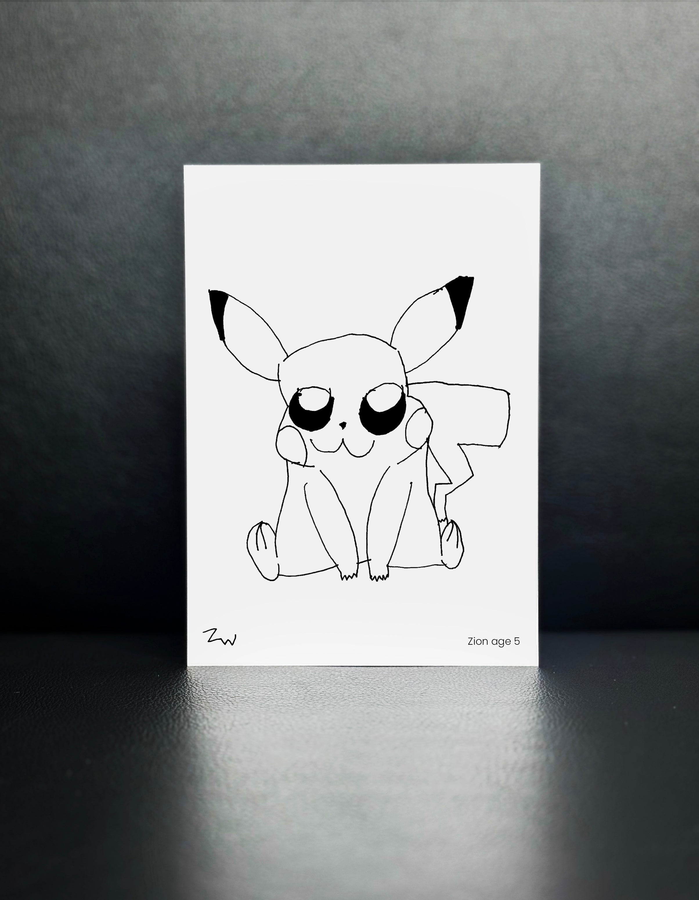 Pikachu, Pokemon - Drawn By Zion, Age 5 - [No. 100]