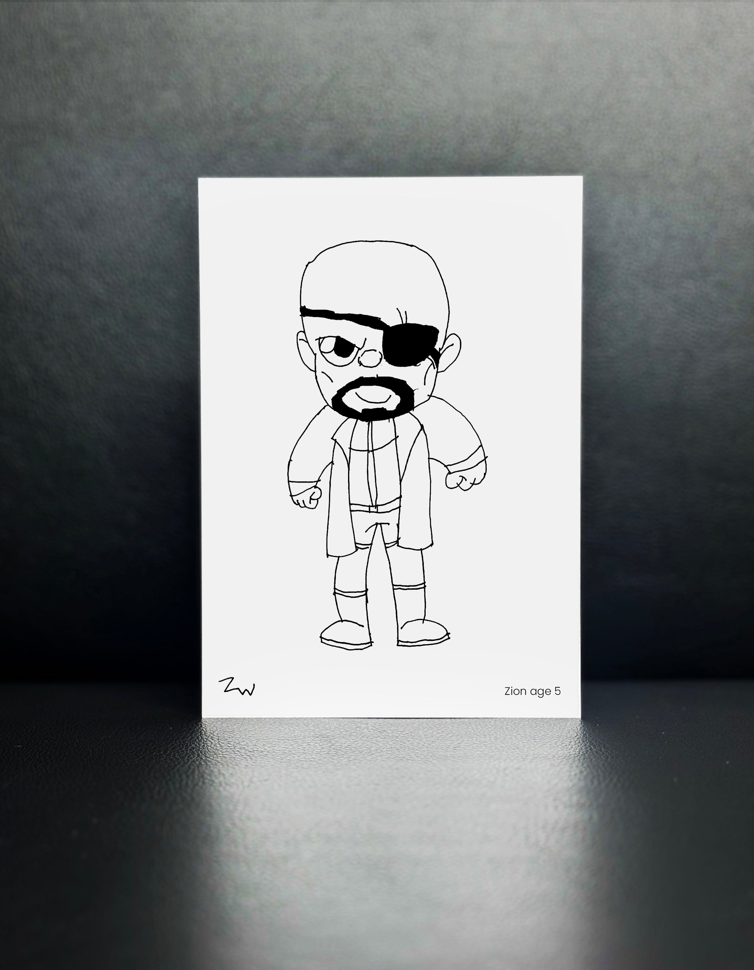 Nick Fury - Drawn By Zion, Age 5 - [No. 106]