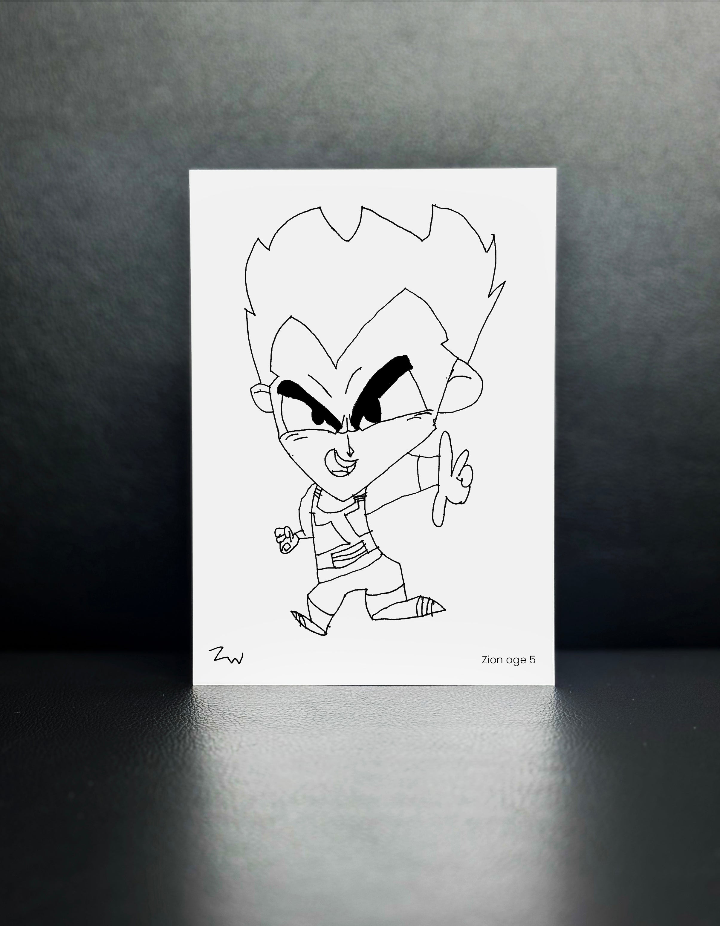Vegeta - Drawn By Zion, Age 5 - [No. 111]