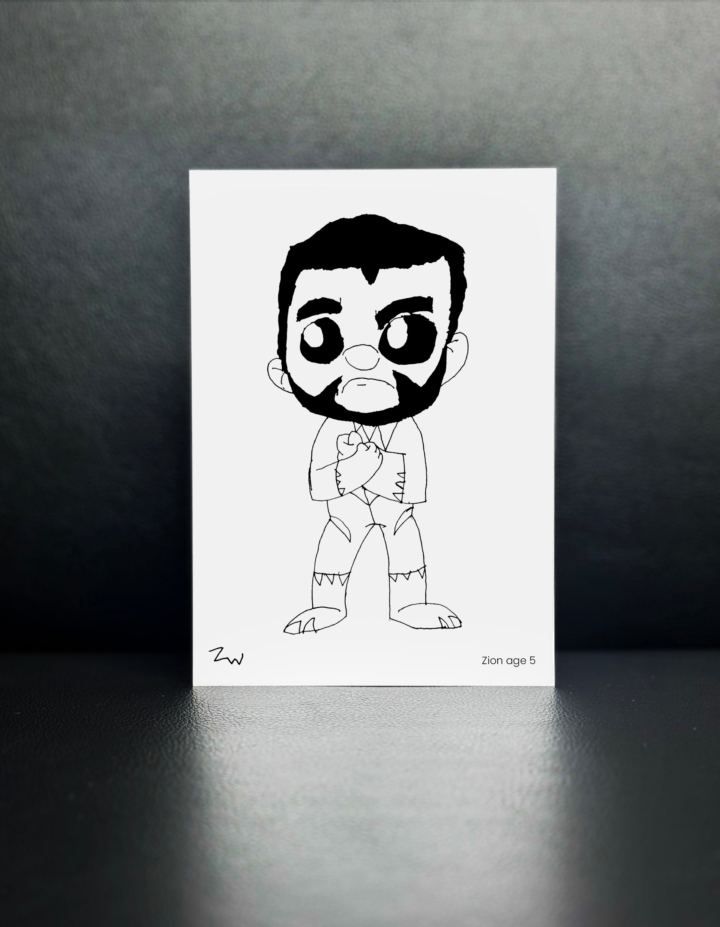 Tchala Black Panther - Drawn By Zion, Age 5 - [No. 123]