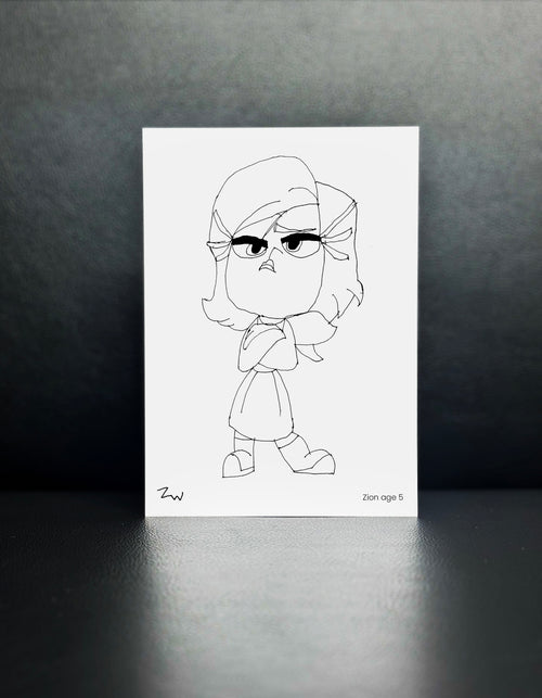 Disgust_Inside Out 2 - Drawn By Zion, Age 5 - [No. 134]