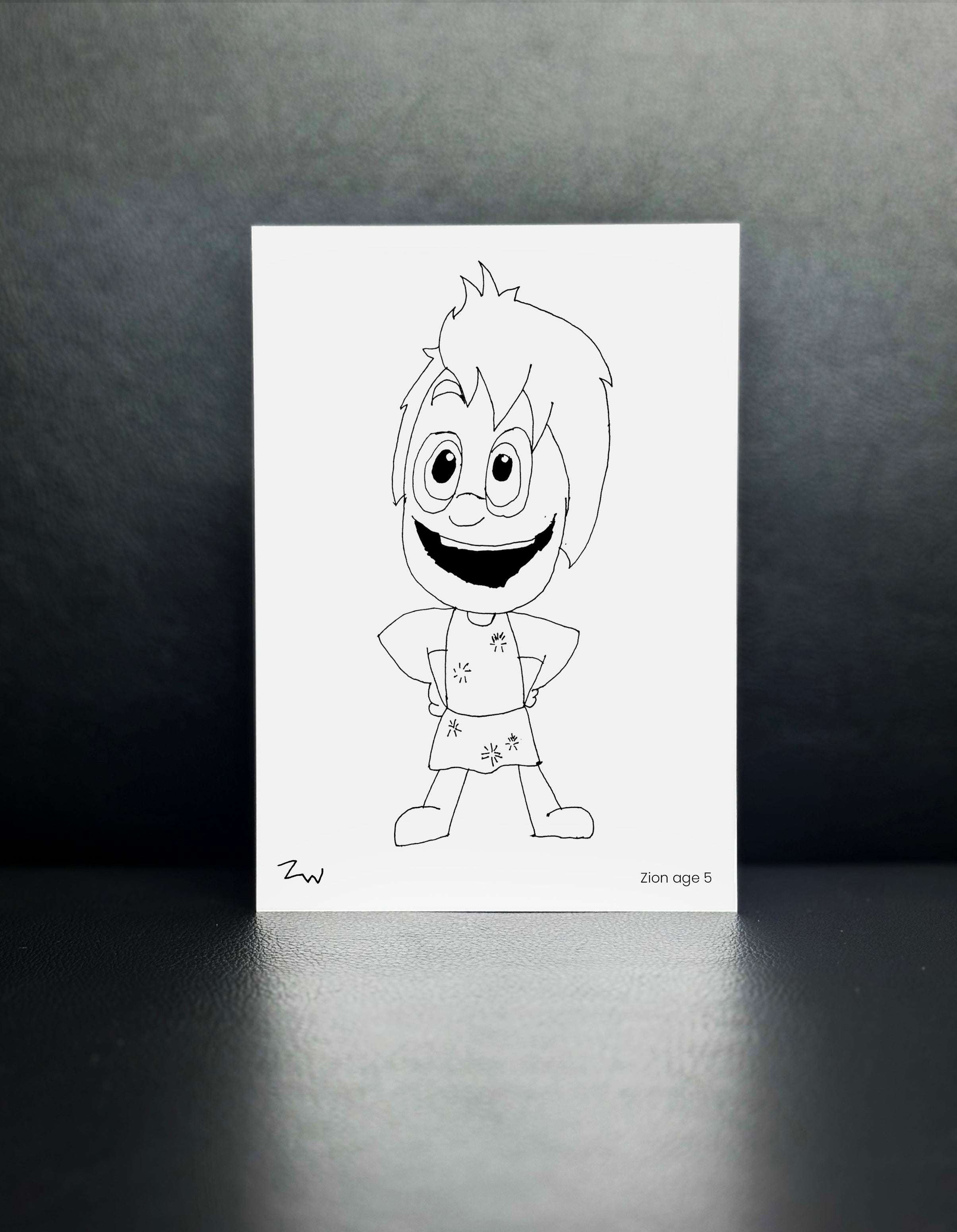 Joy, Inside Out 2 - Drawn By Zion, Age 5 - [No. 136]