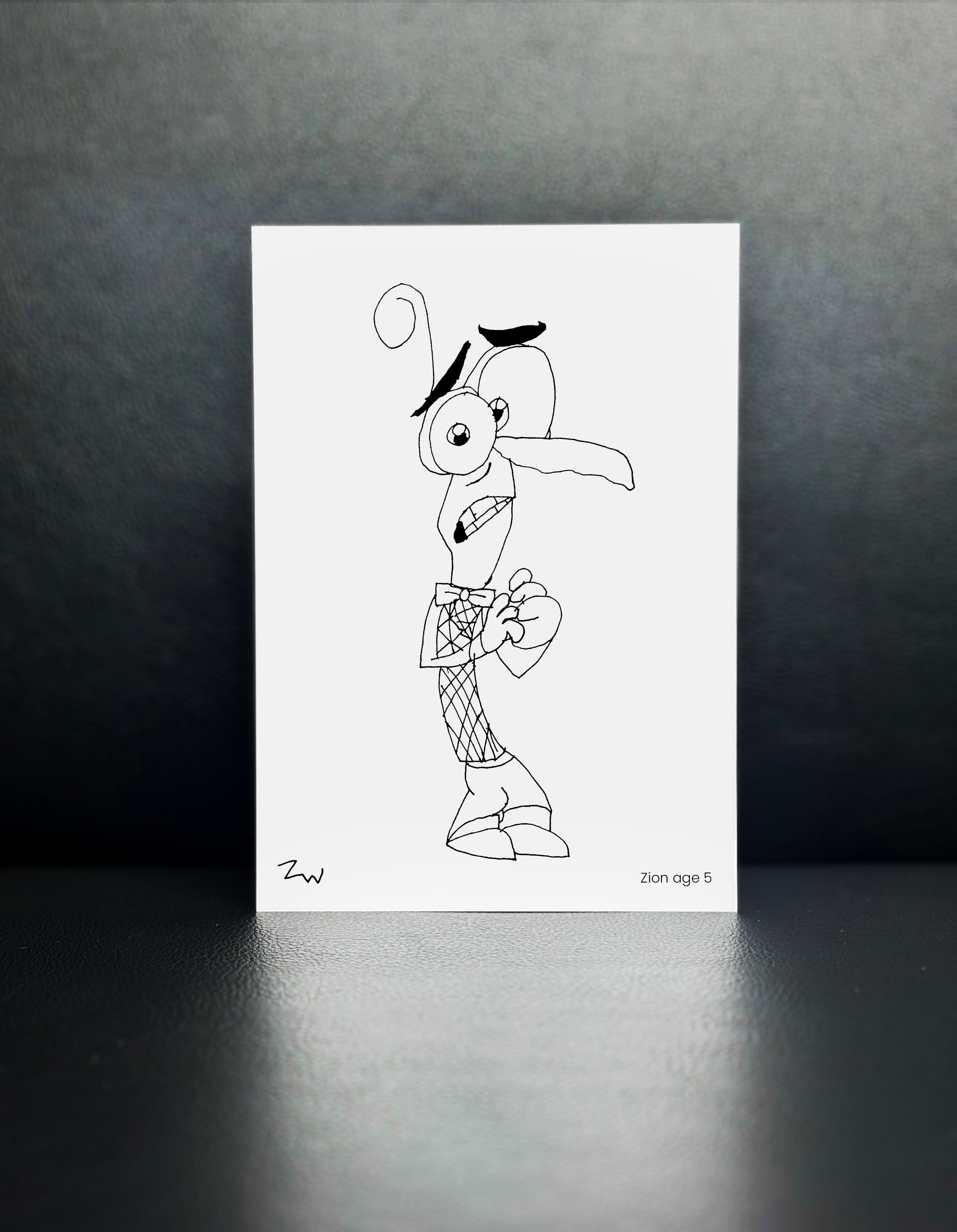 Fear, Inside Out 2 - Drawn By Zion, Age 5 - [No. 137]