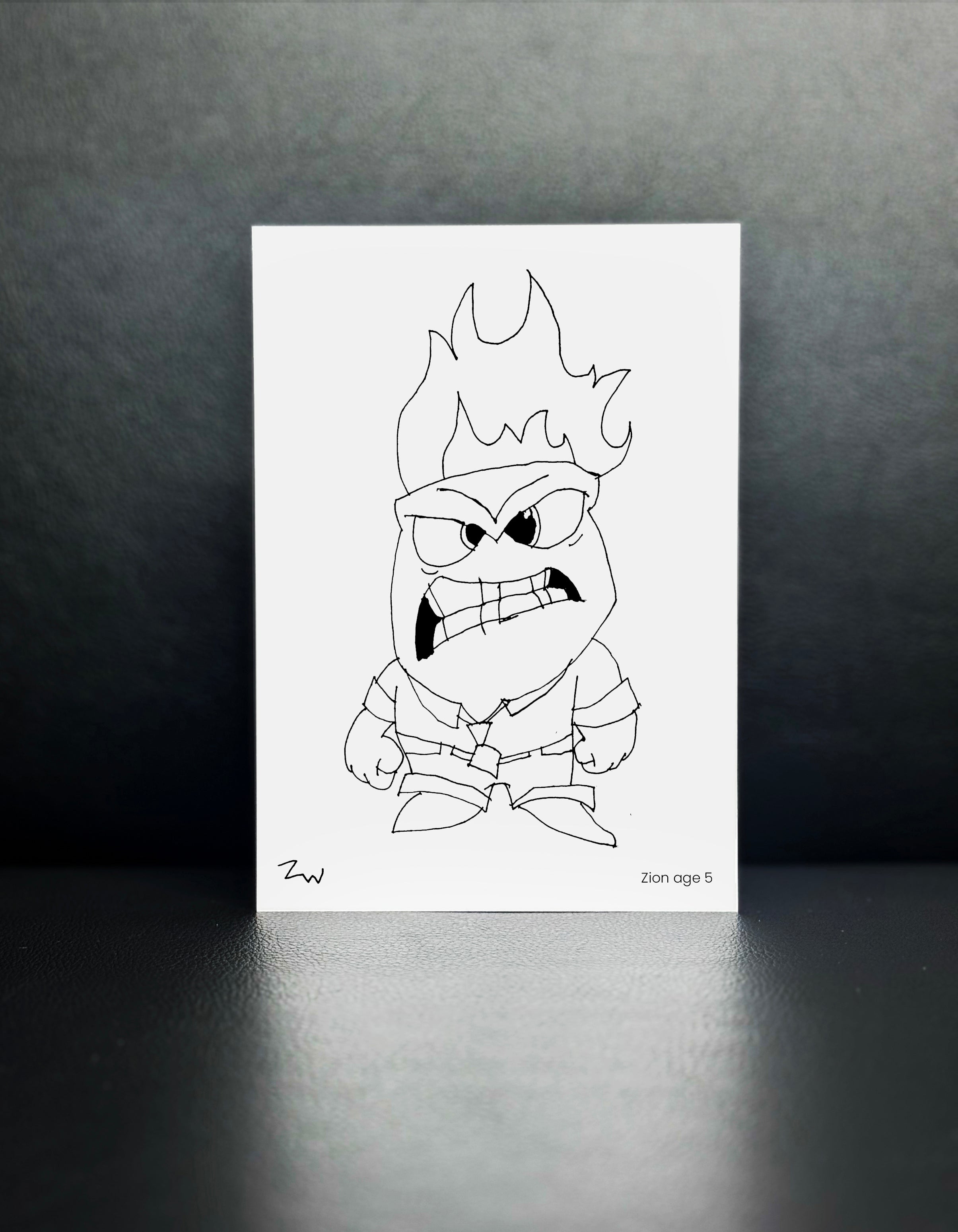Anger, Inside Out 2 - Drawn By Zion, Age 5 - [No. 143]