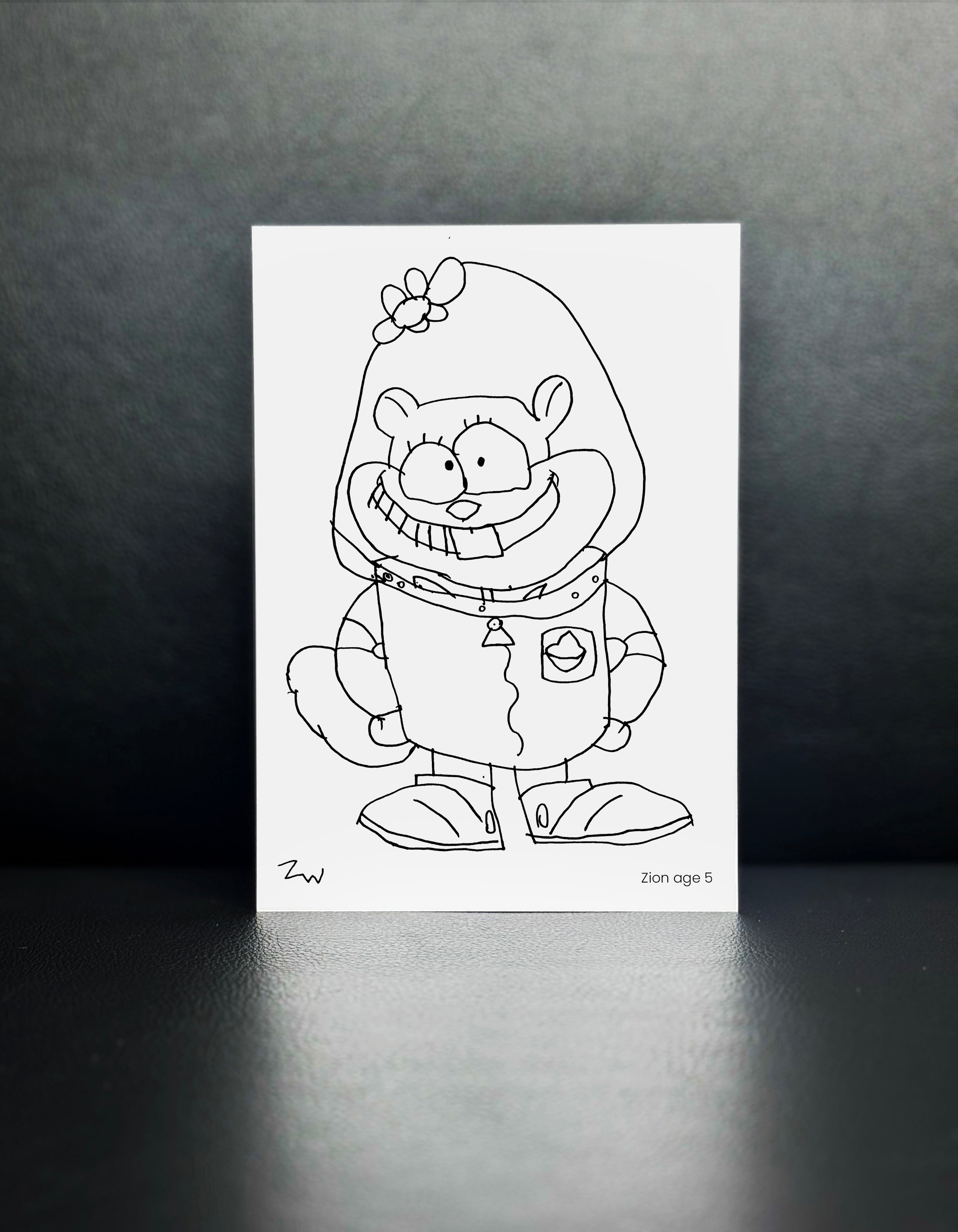 Sandy, Spongebob Square Pants - Drawn By Zion, Age 5 - [No. 14]