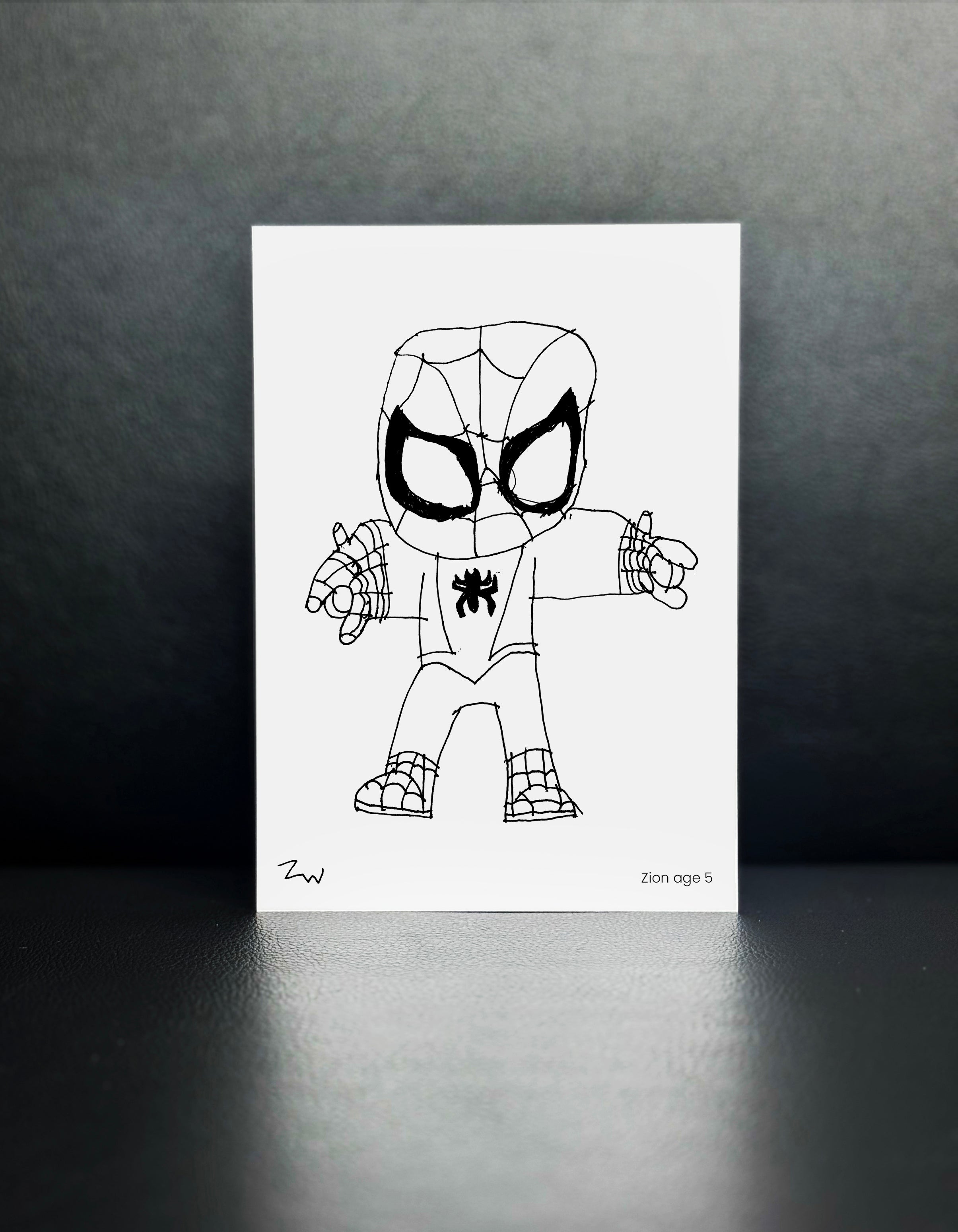 Spiderman - Drawn By Zion, Age 5 - [No. 49]