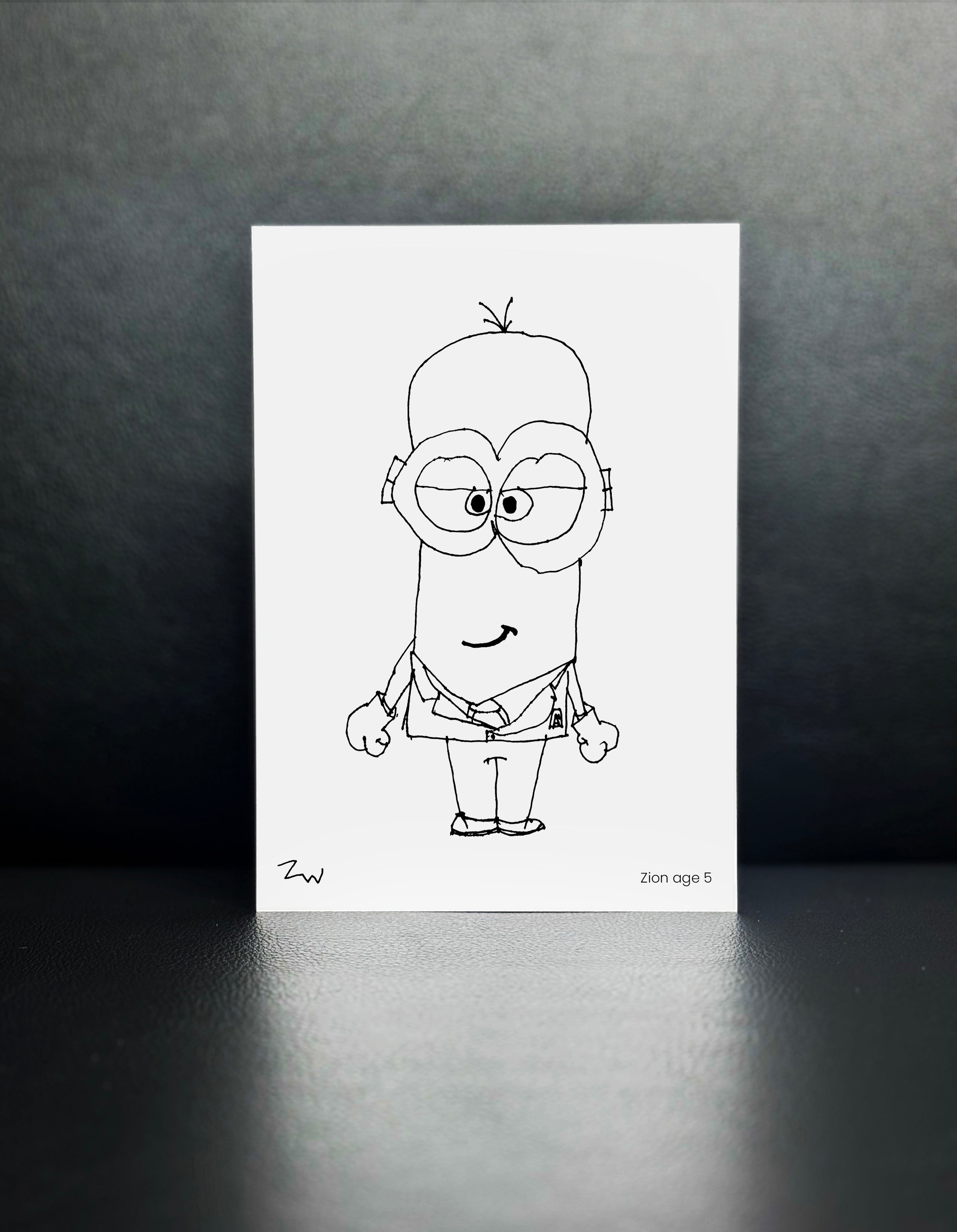 Kevin - Drawn By Zion, Age 5- [No. 57]
