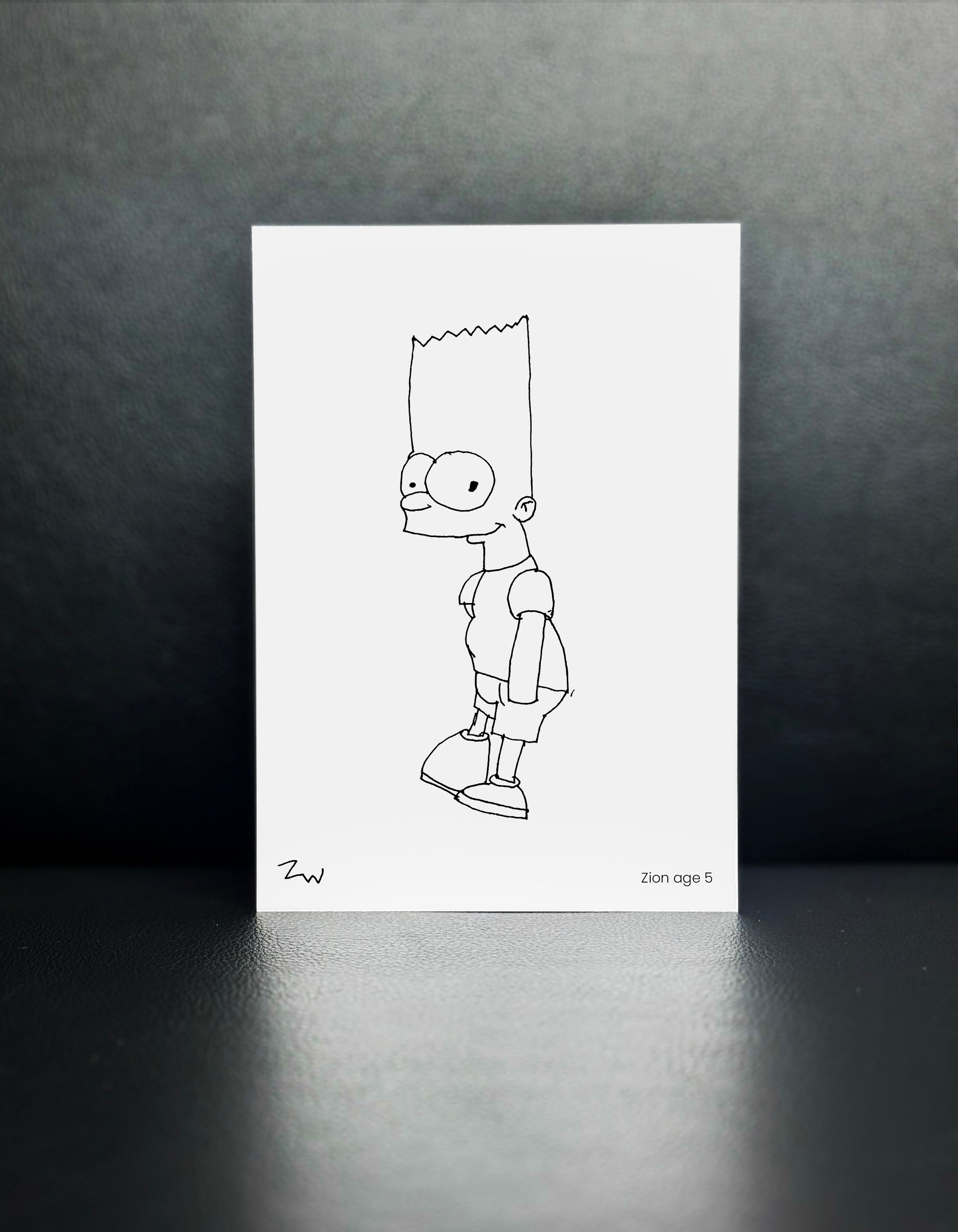 Bart Simpson - Drawn by Zion, Age 5 - [No. 59]