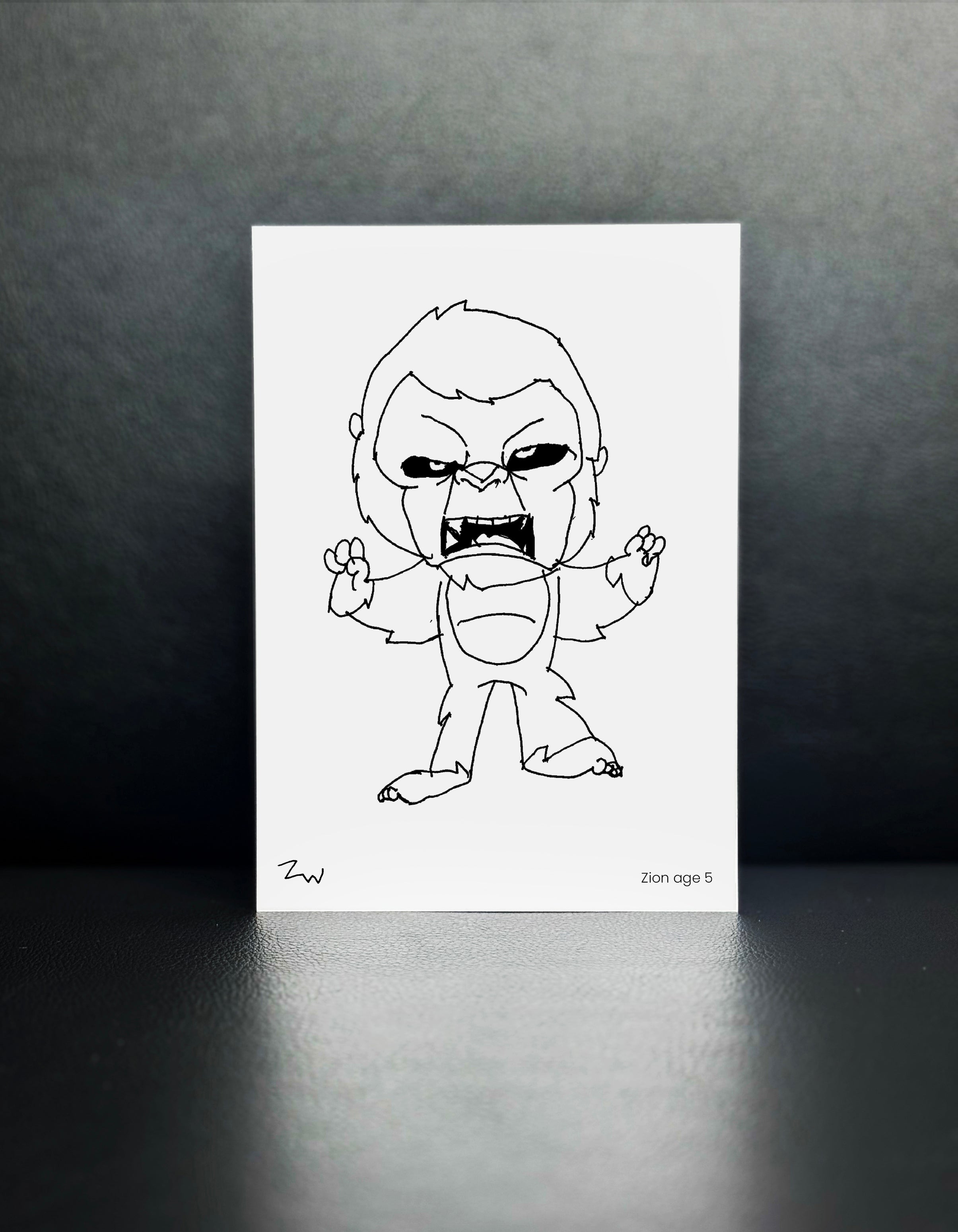 King Kong - Drawn By Zion, Age 5 - [No. 76]