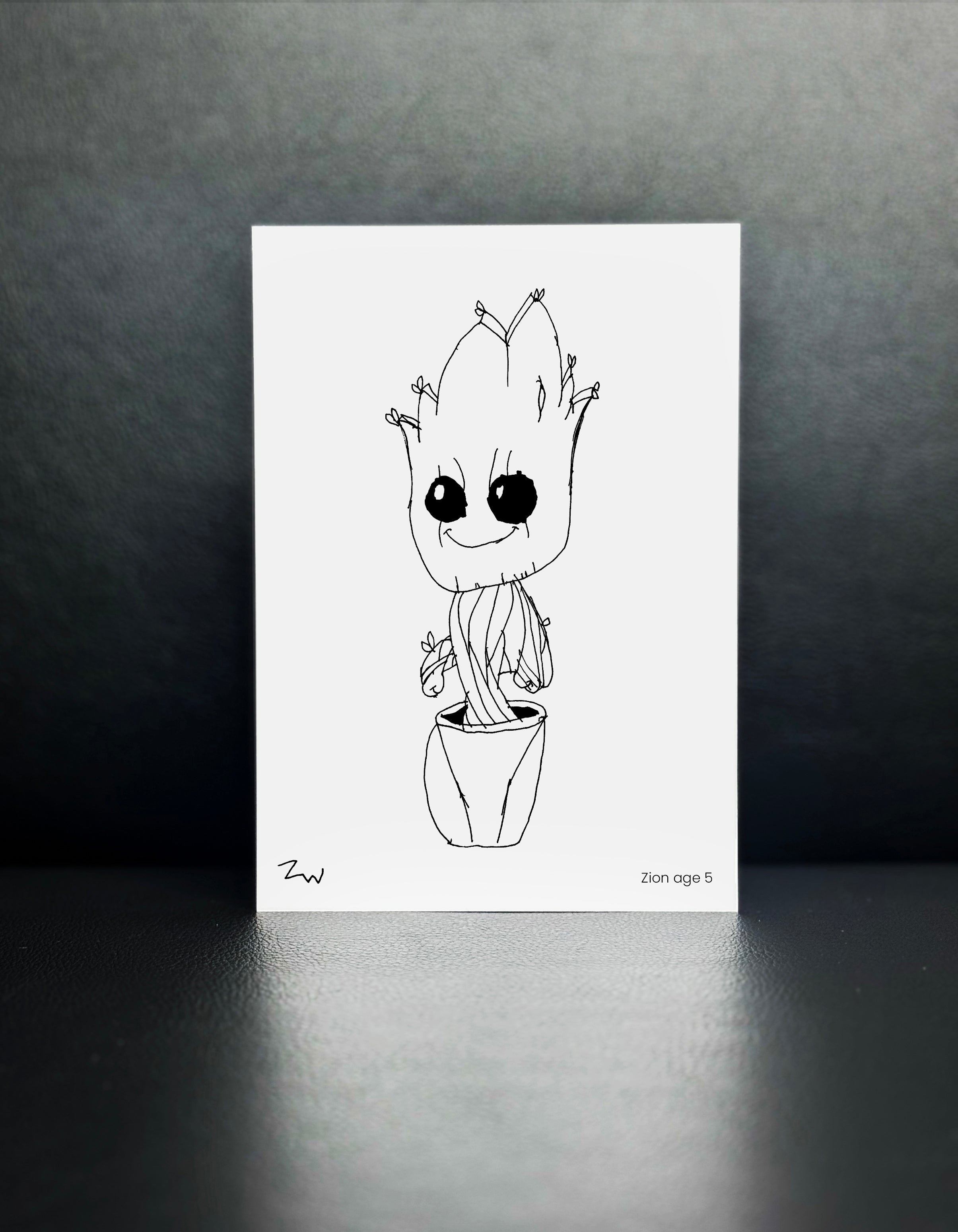 Baby Groot - Drawn By Zion, Age 5 - [No. 90]
