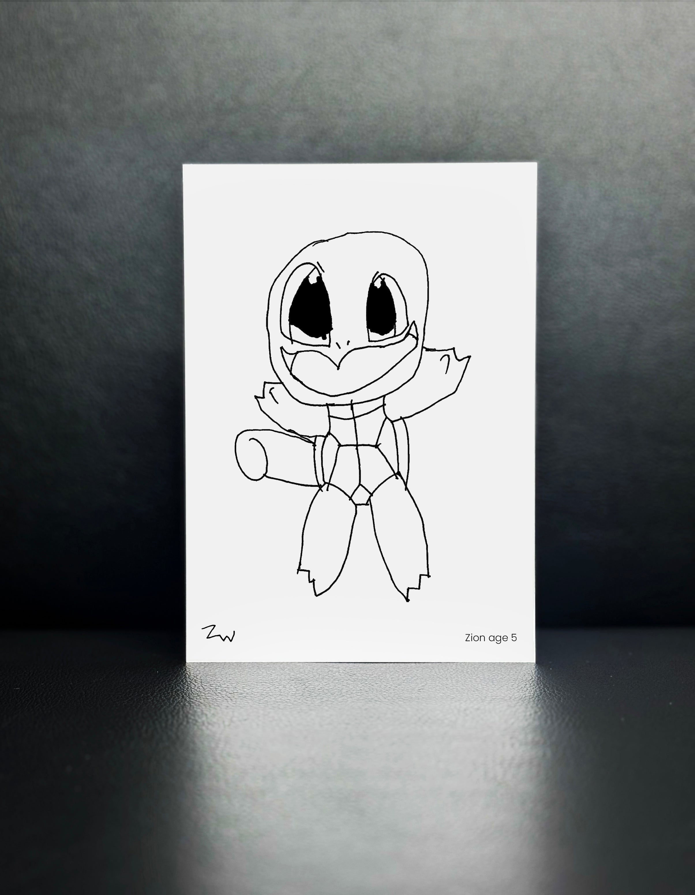 Squirtle, Pokemon - Drawn By Zion, Age 5 - [No. 98]