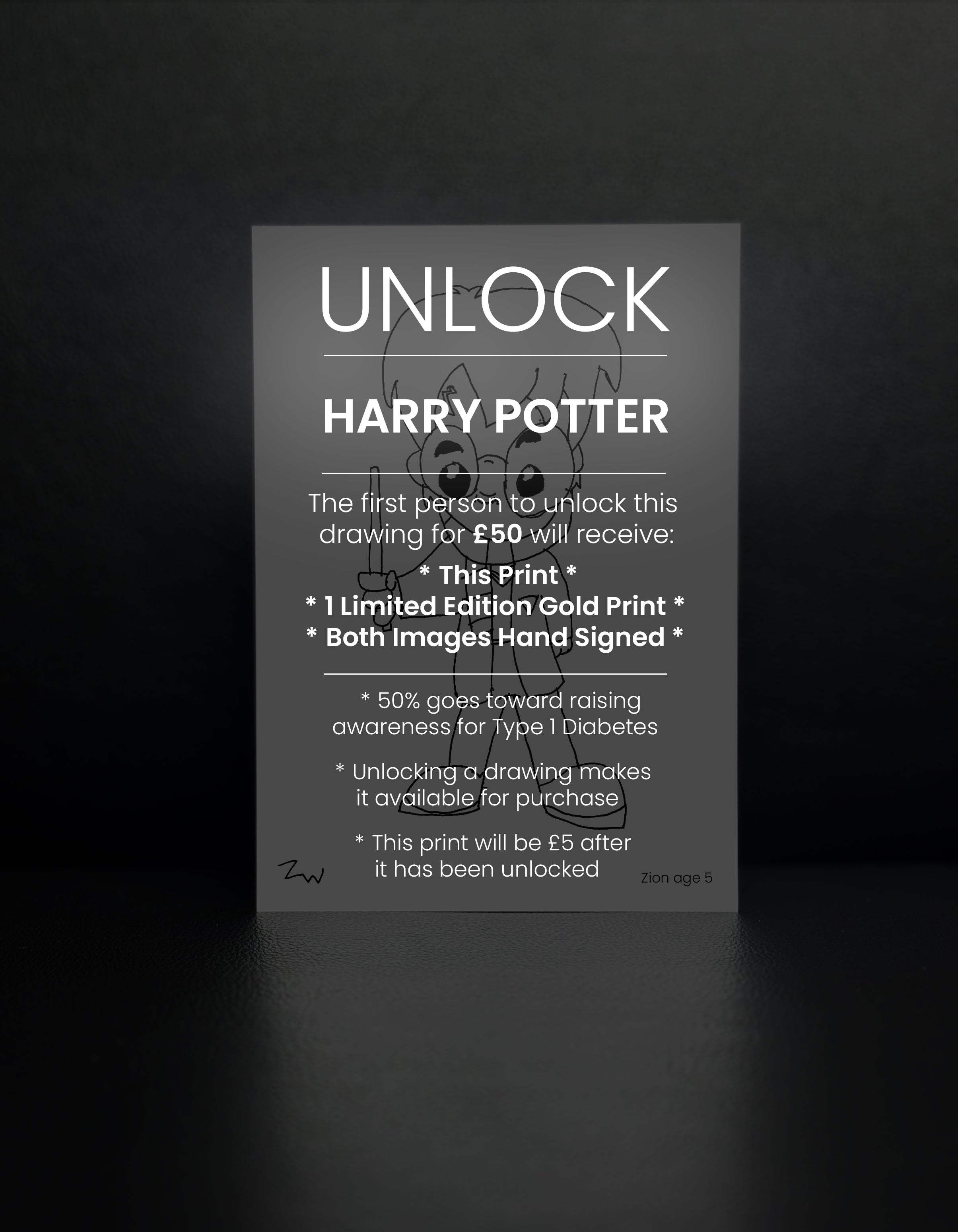 Harry Potter - Drawn By Zion, Age 5 - [No. 107]
